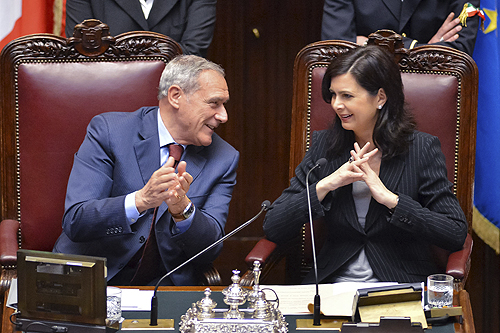 I Presidenti di Senato e Camera, Pietro Grasso e Laura Boldrini